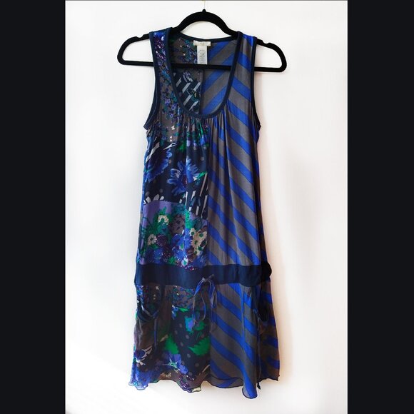 DEPT Patterned Multicoloured Drop Waist Dress - Picture 1 of 6